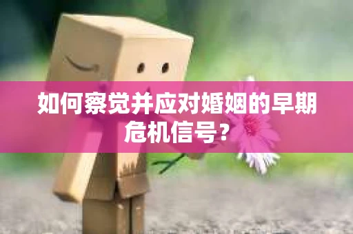 如何察觉并应对婚姻的早期危机信号？
