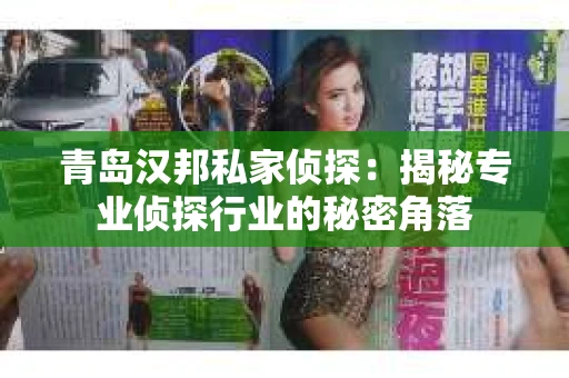 青岛汉邦私家侦探：揭秘专业侦探行业的秘密角落