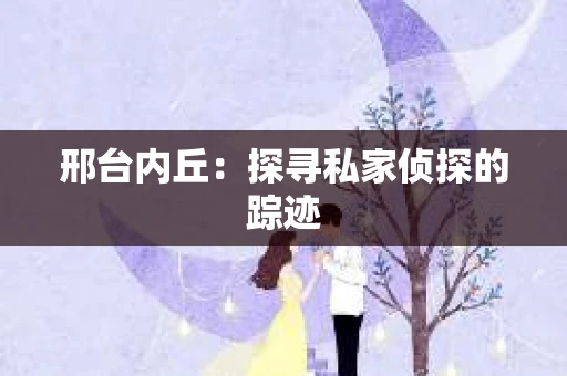 邢台内丘：探寻私家侦探的踪迹