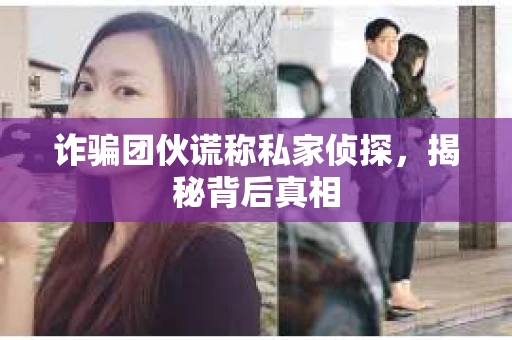 诈骗团伙谎称私家侦探，揭秘背后真相