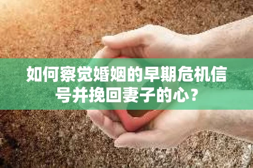 如何察觉婚姻的早期危机信号并挽回妻子的心？