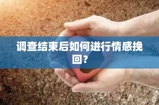 调查结束后如何进行情感挽回？