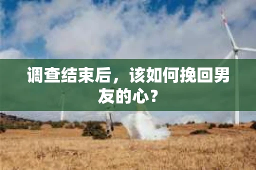 调查结束后，该如何挽回男友的心？